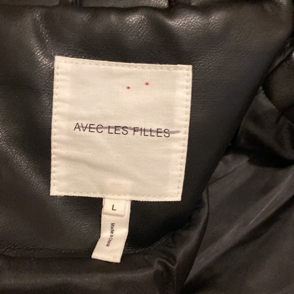 Avec Les Filles Faux Leather Jacket - Picture 8 of 10